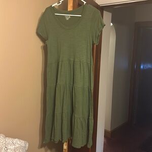 Time and Tru Green mid length dress